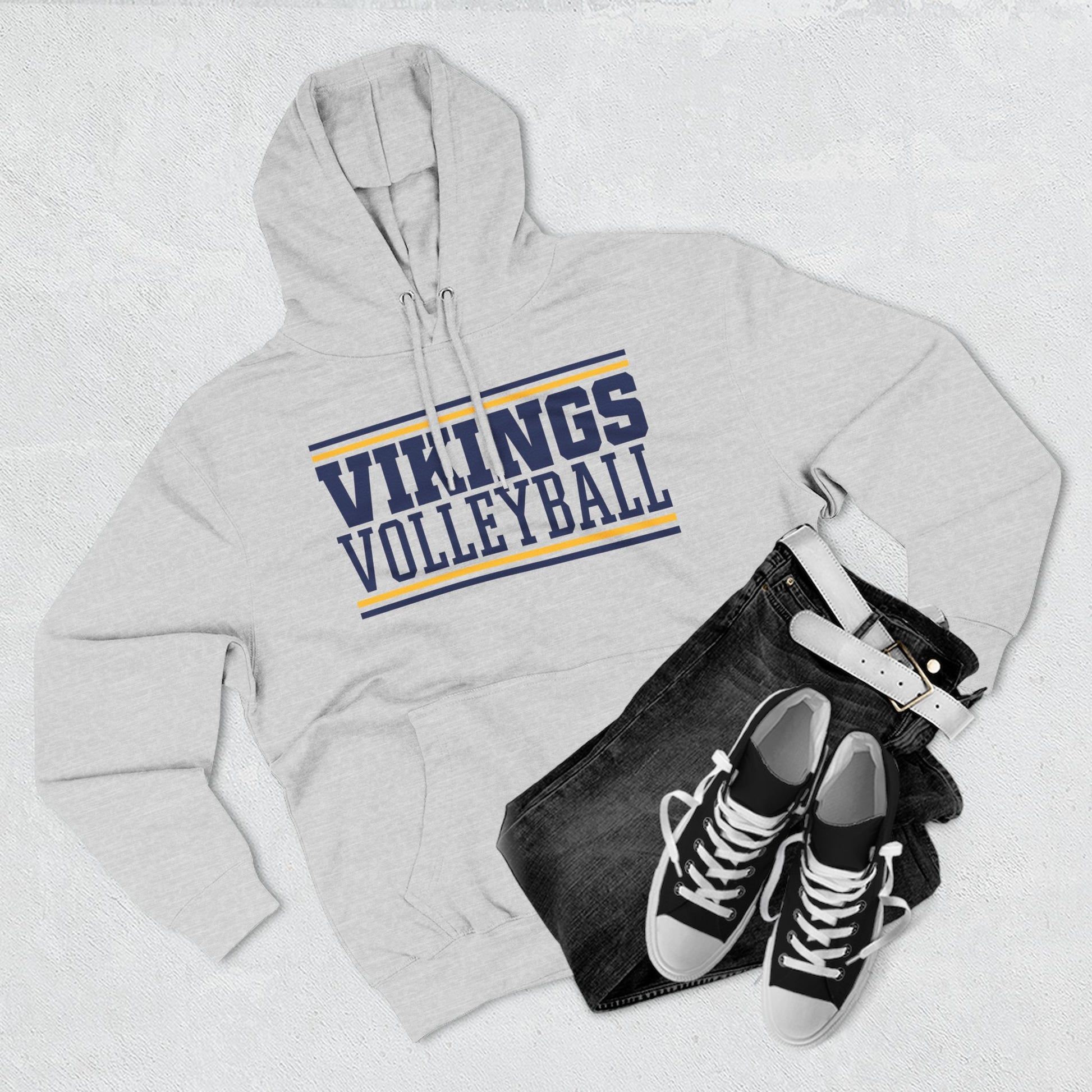 Adult Vikings Volleyball Hoodie - TorchHill Design