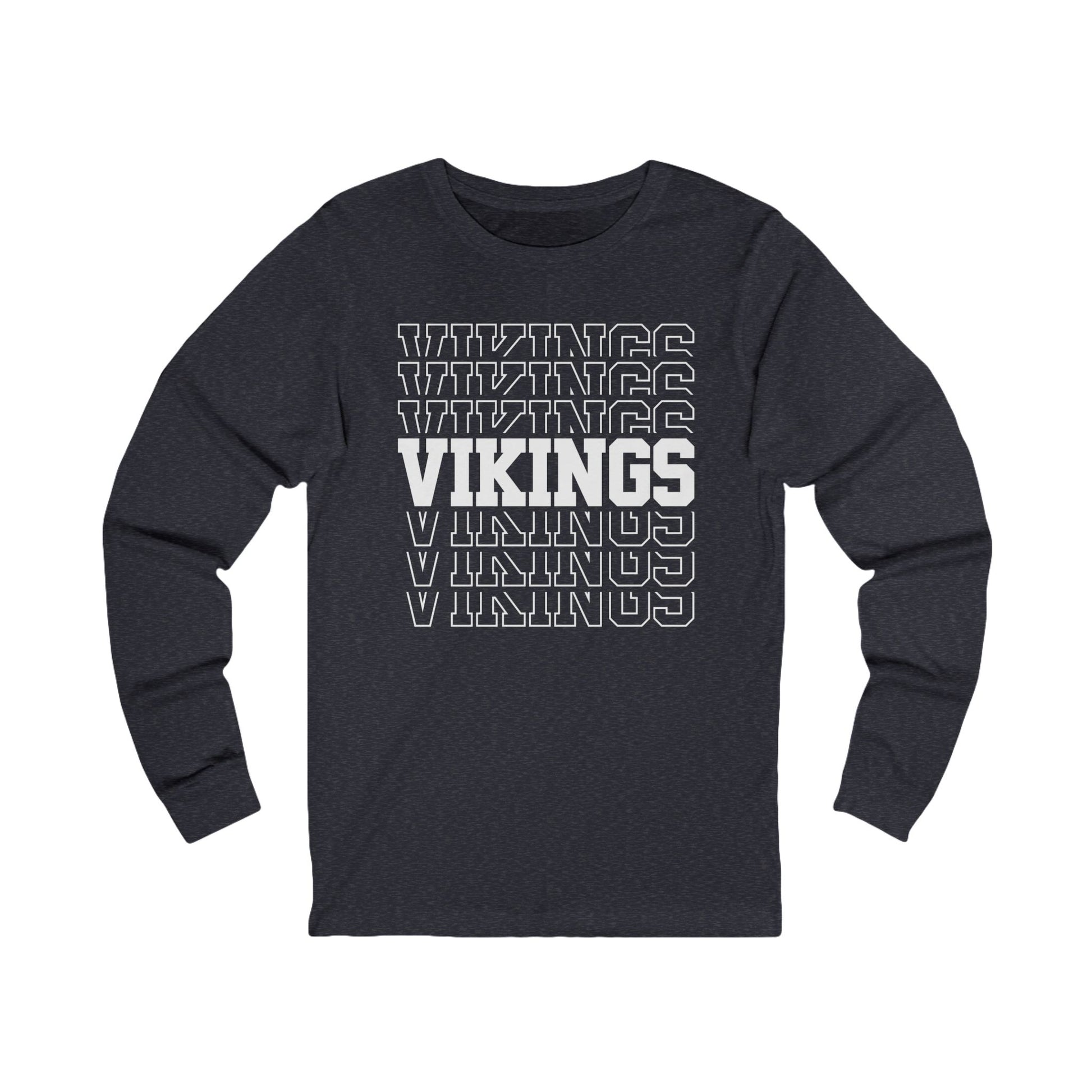 Vikings Repeat Women's Long Sleeve Tee - TorchHill Design