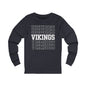 Vikings Repeat Women's Long Sleeve Tee - TorchHill Design