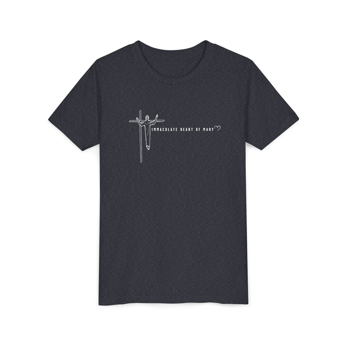 Youth Tee - IHM Parish Cross - TorchHill Design