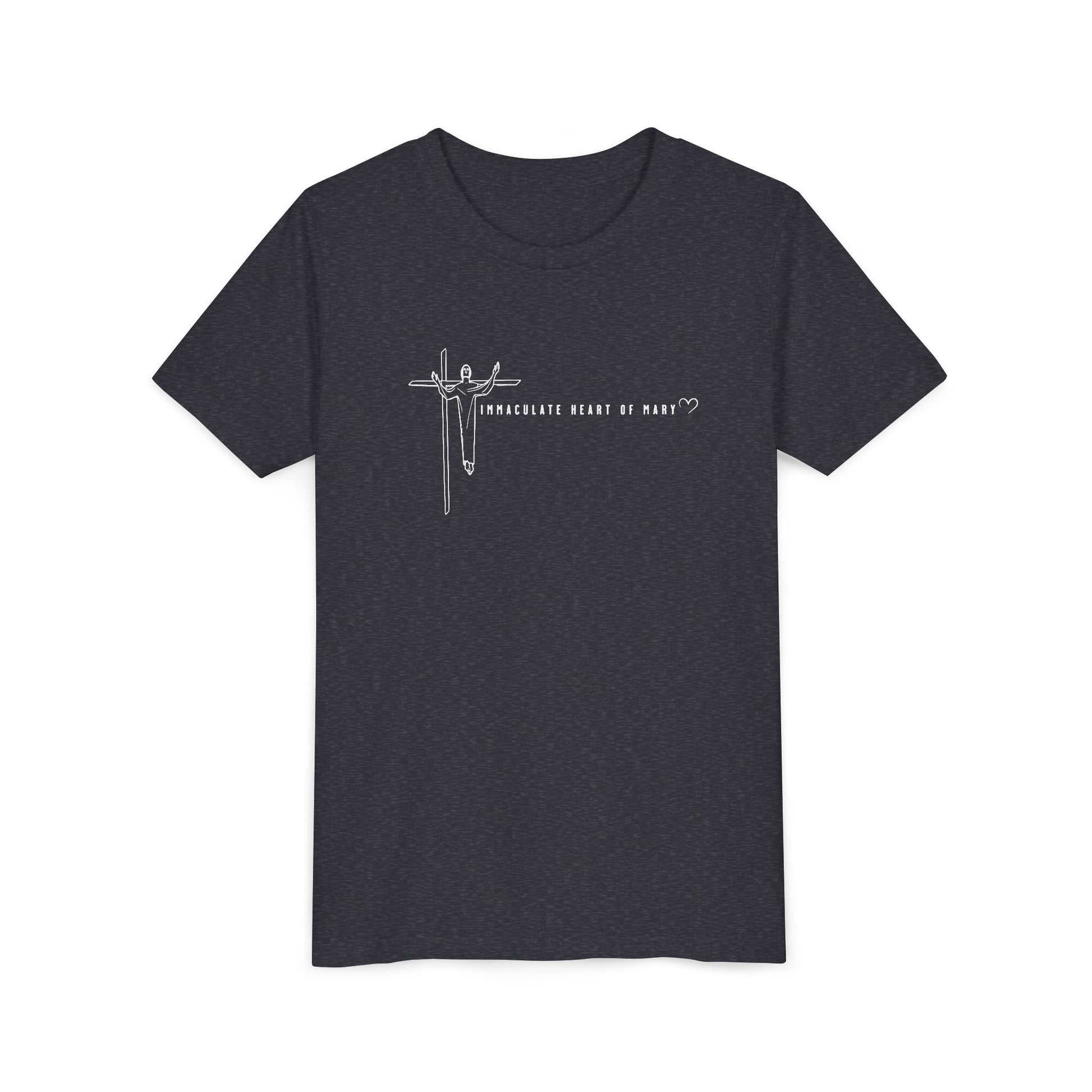 Youth Tee - IHM Parish Cross - TorchHill Design