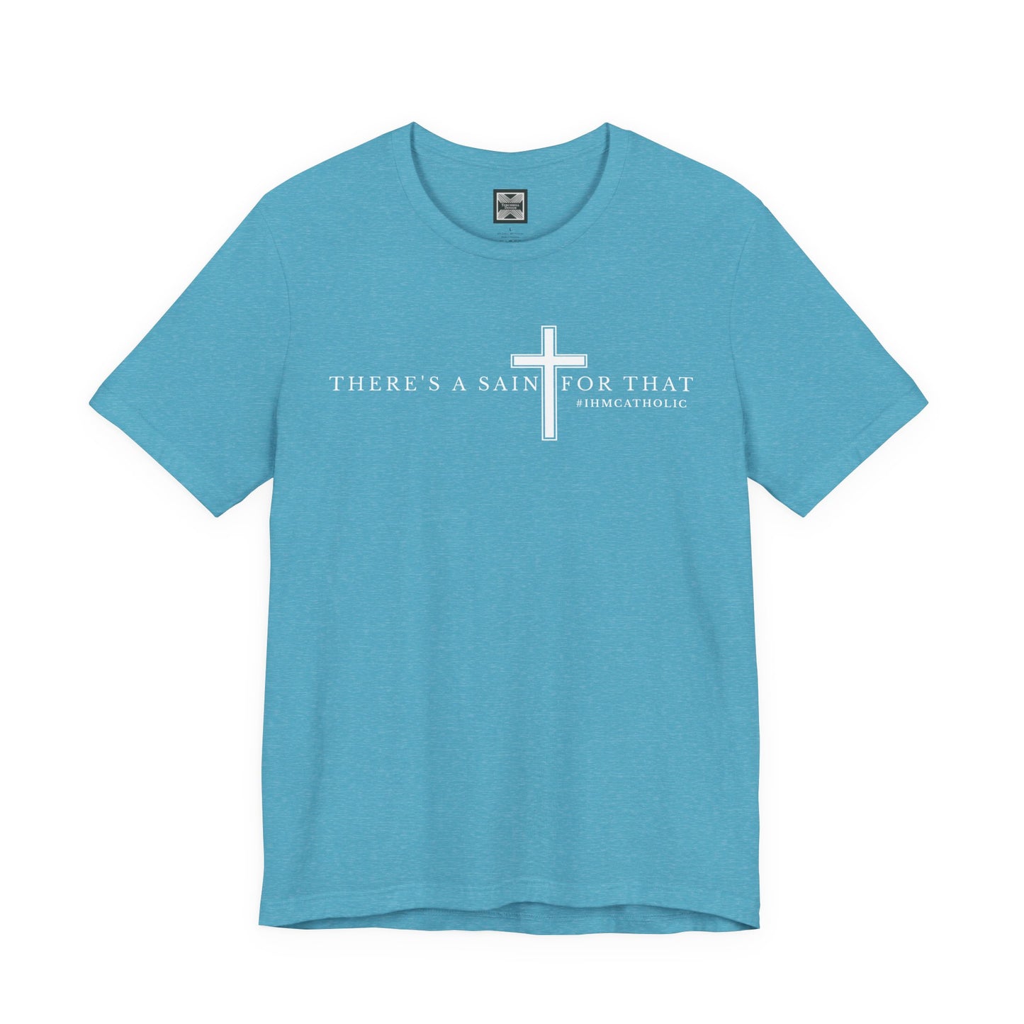 There's A Saint For That Cross Tee - TorchHill Design