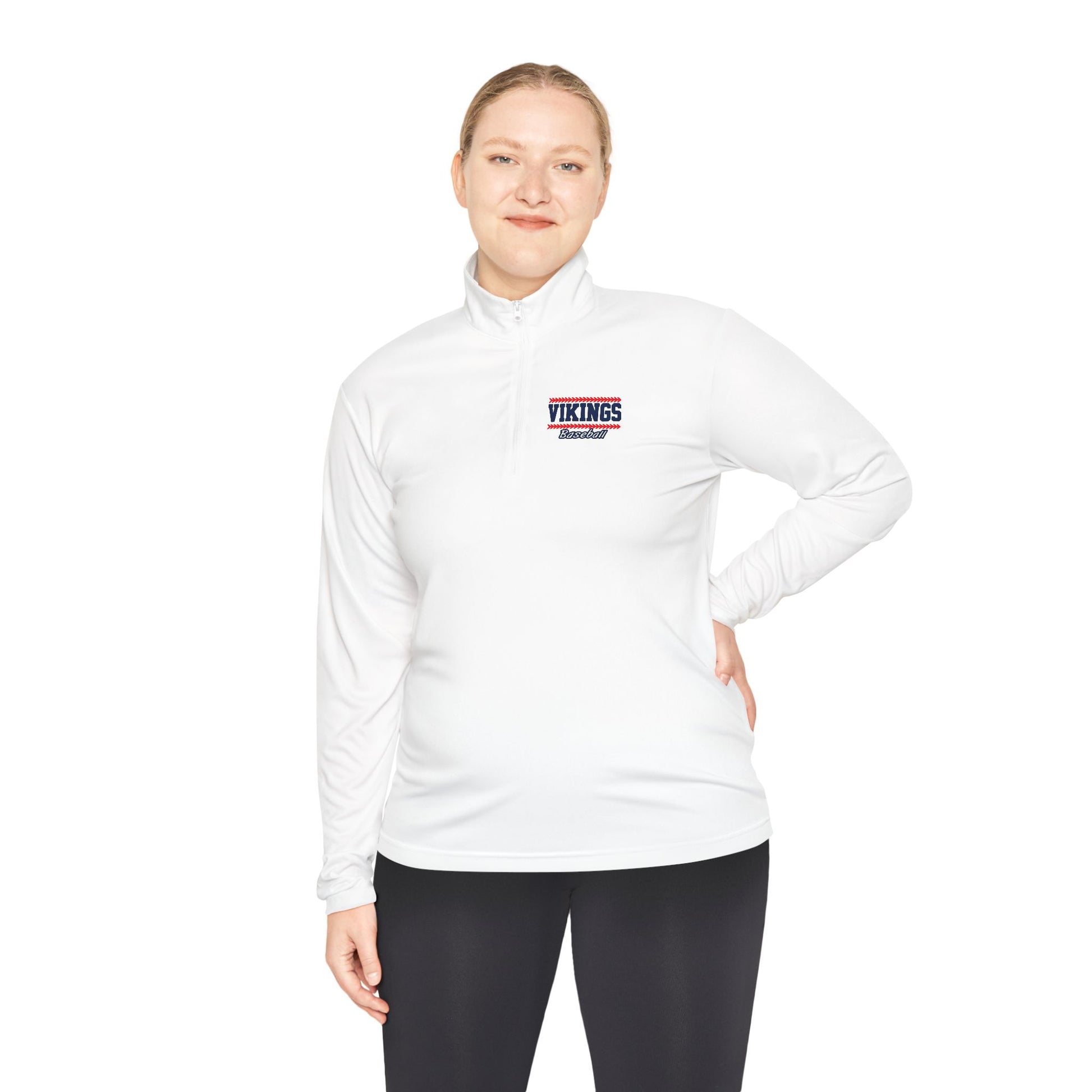 Unisex Vikings Baseball Classic Quarter-Zip Pullover - TorchHill Design