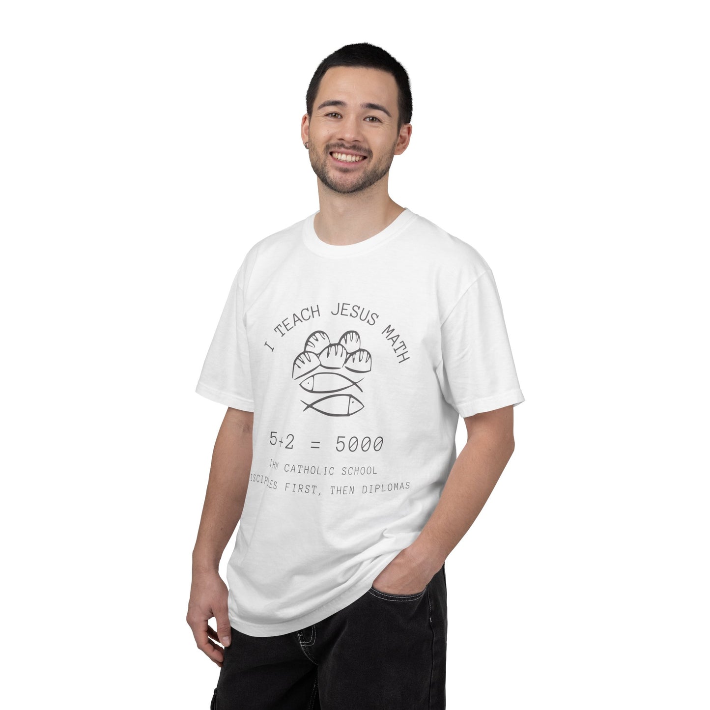 Adult Comfort Colors- I Teach Jesus Math Tee - TorchHill Design
