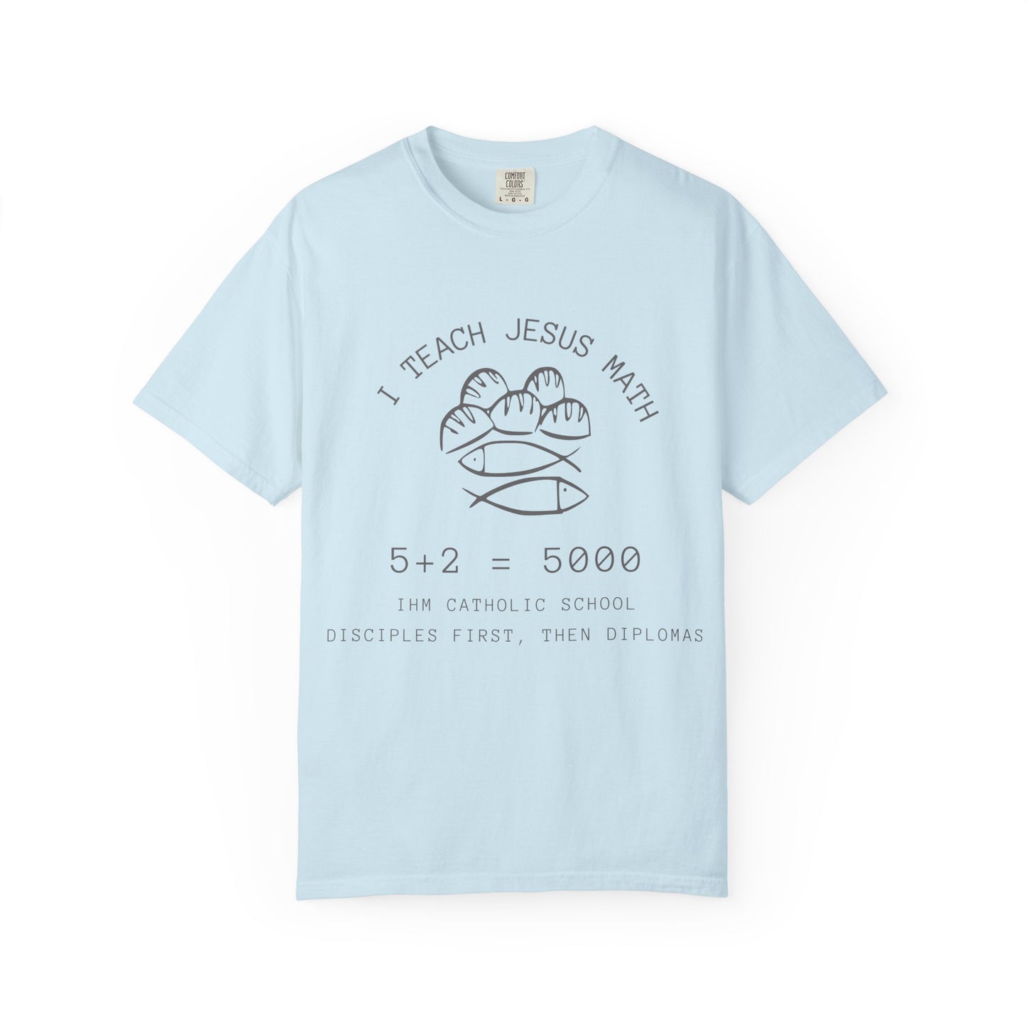 Adult Comfort Colors- I Teach Jesus Math Tee - TorchHill Design