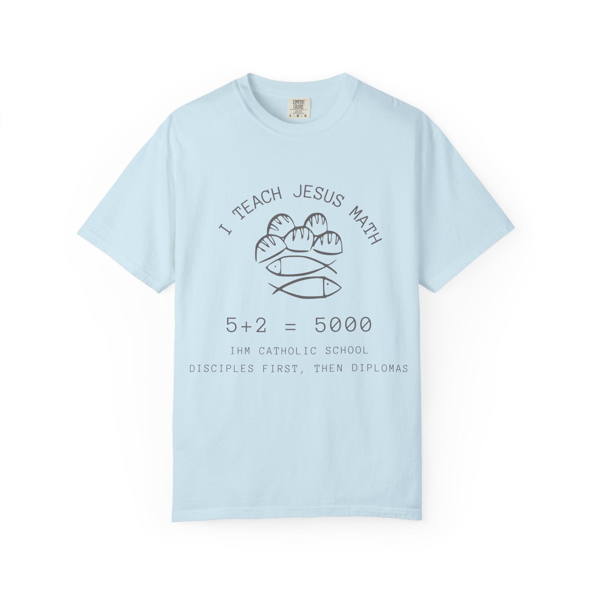 Adult Comfort Colors- I Teach Jesus Math Tee - TorchHill Design