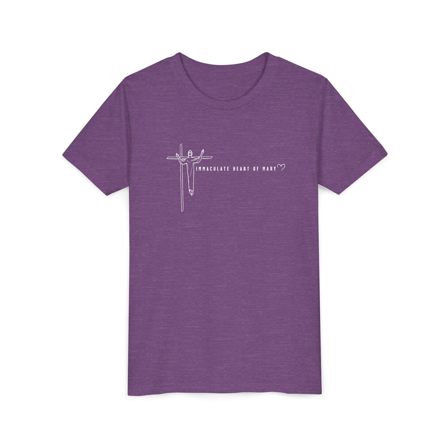 Youth Tee - IHM Parish Cross - TorchHill Design