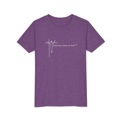 Youth Tee - IHM Parish Cross - TorchHill Design