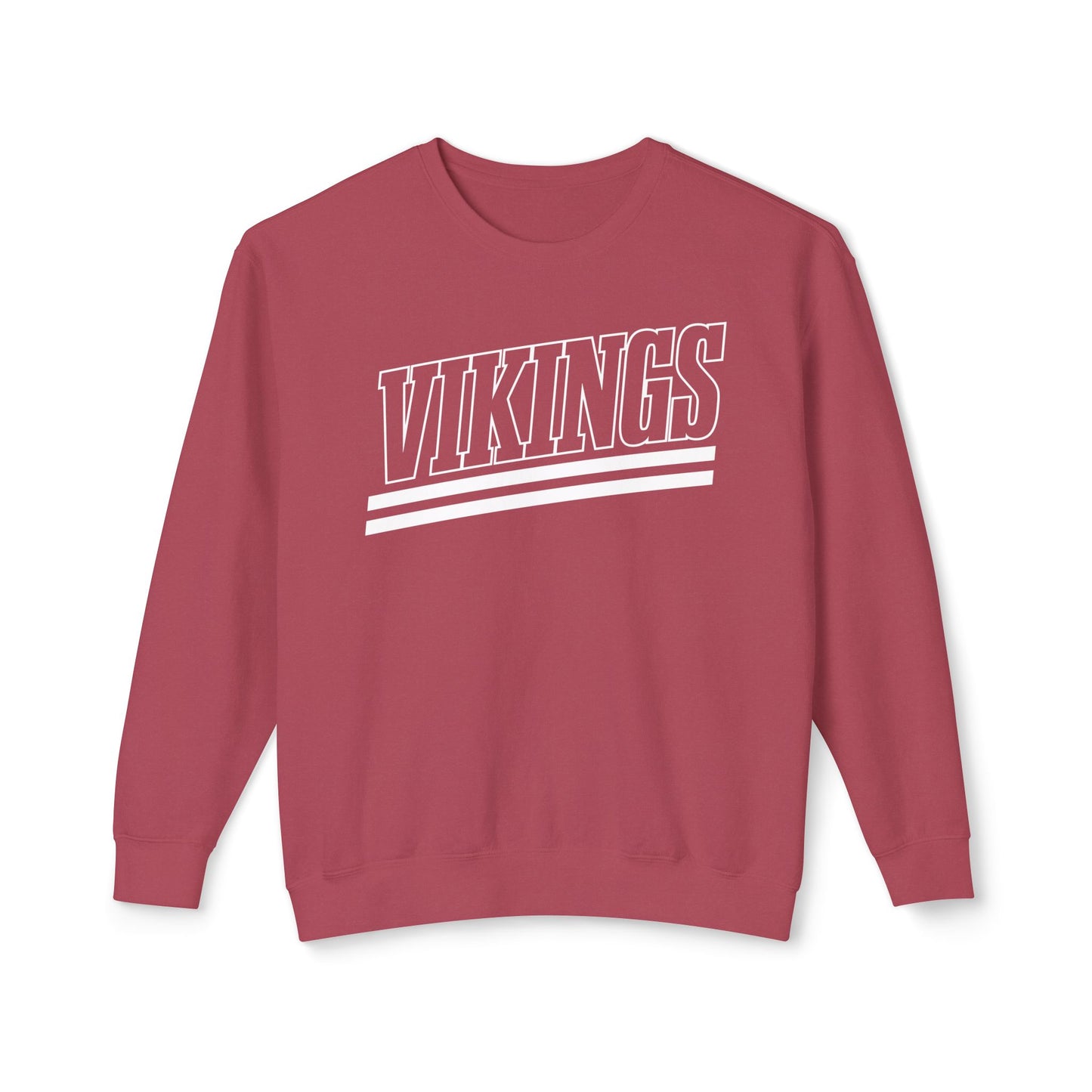 Vikings Retro Stripe Adult Unisex Crewneck Sweatshirt - TorchHill Design