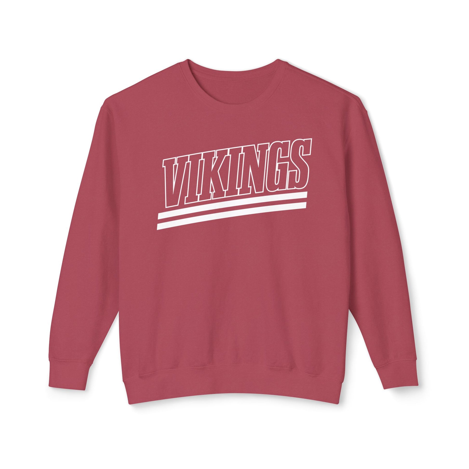 Vikings Retro Stripe Adult Unisex Crewneck Sweatshirt - TorchHill Design