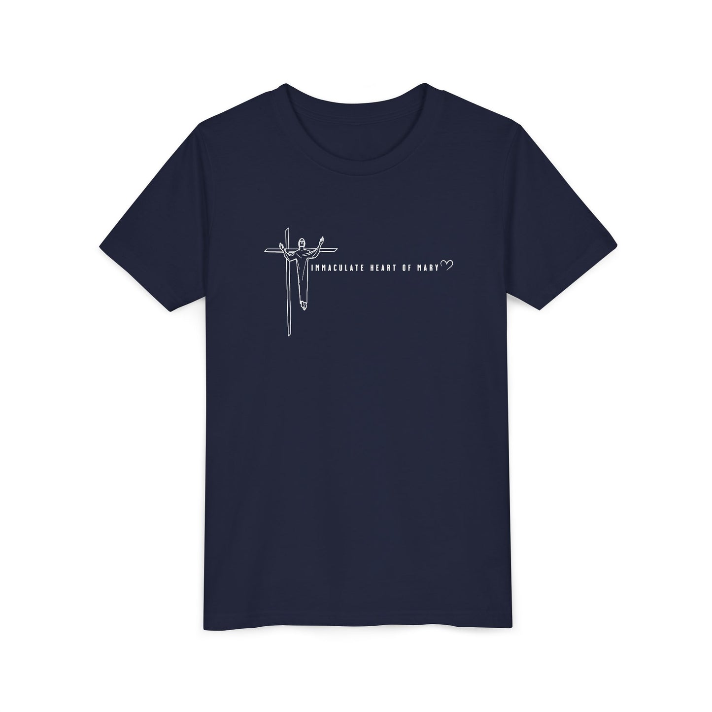 Youth Tee - IHM Parish Cross - TorchHill Design