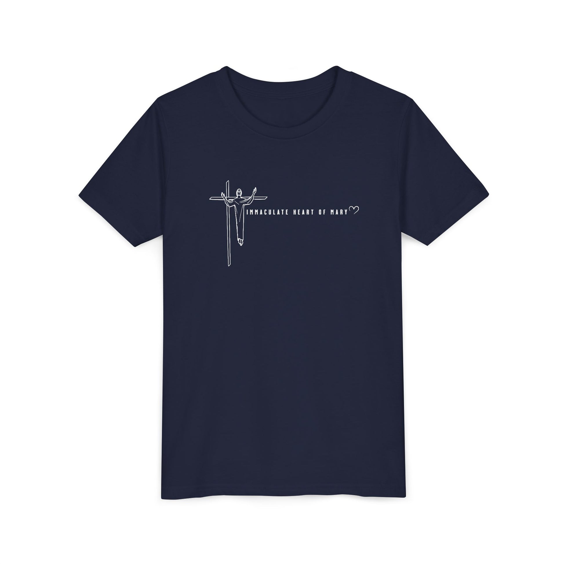 Youth Tee - IHM Parish Cross - TorchHill Design