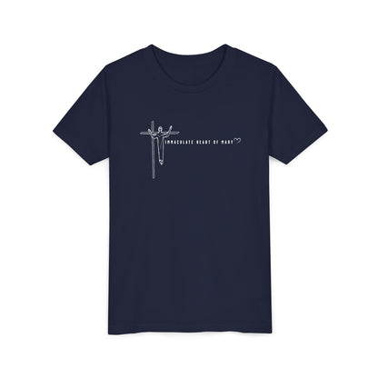 Youth Tee - IHM Parish Cross - TorchHill Design