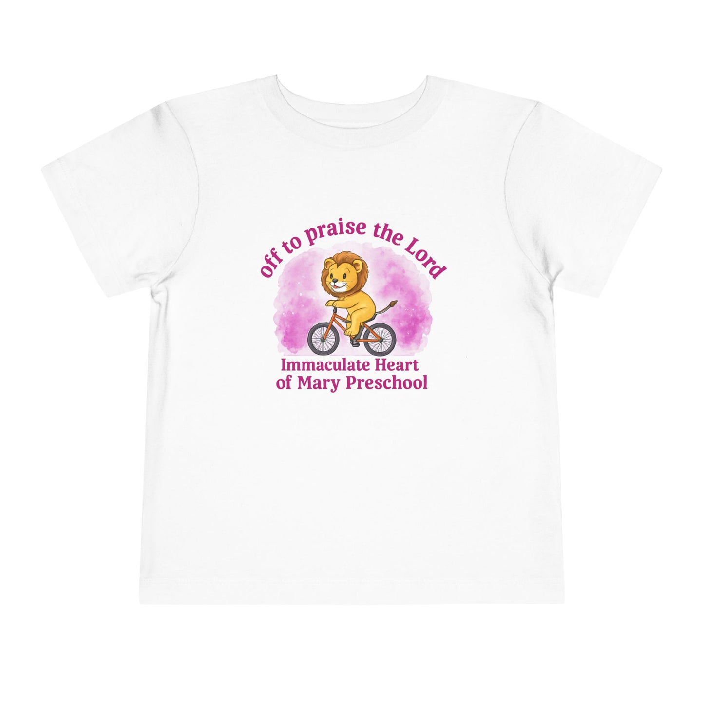 Toddler Tee — "Off to Praise the Lord" Preschool Lion Shirt - TorchHill Design