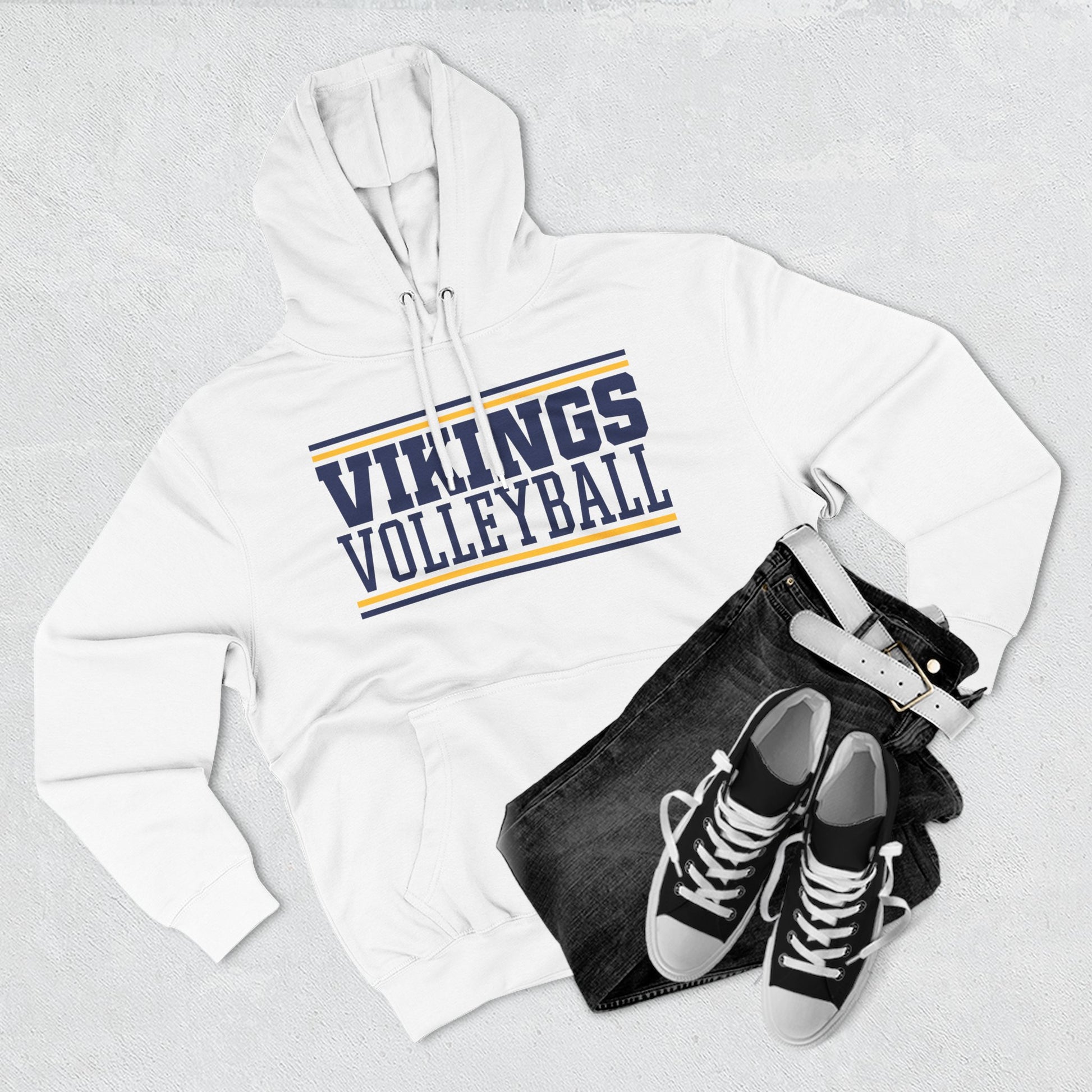 Adult Vikings Volleyball Hoodie - TorchHill Design