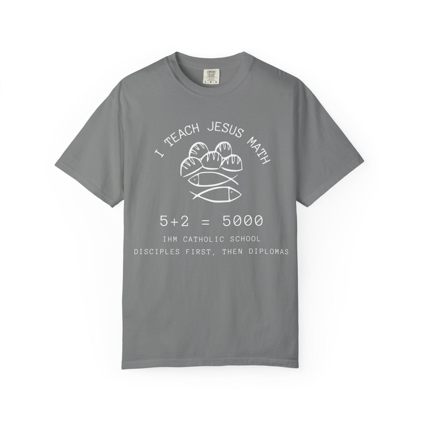 Adult Comfort Colors- I Teach Jesus Math Tee - TorchHill Design