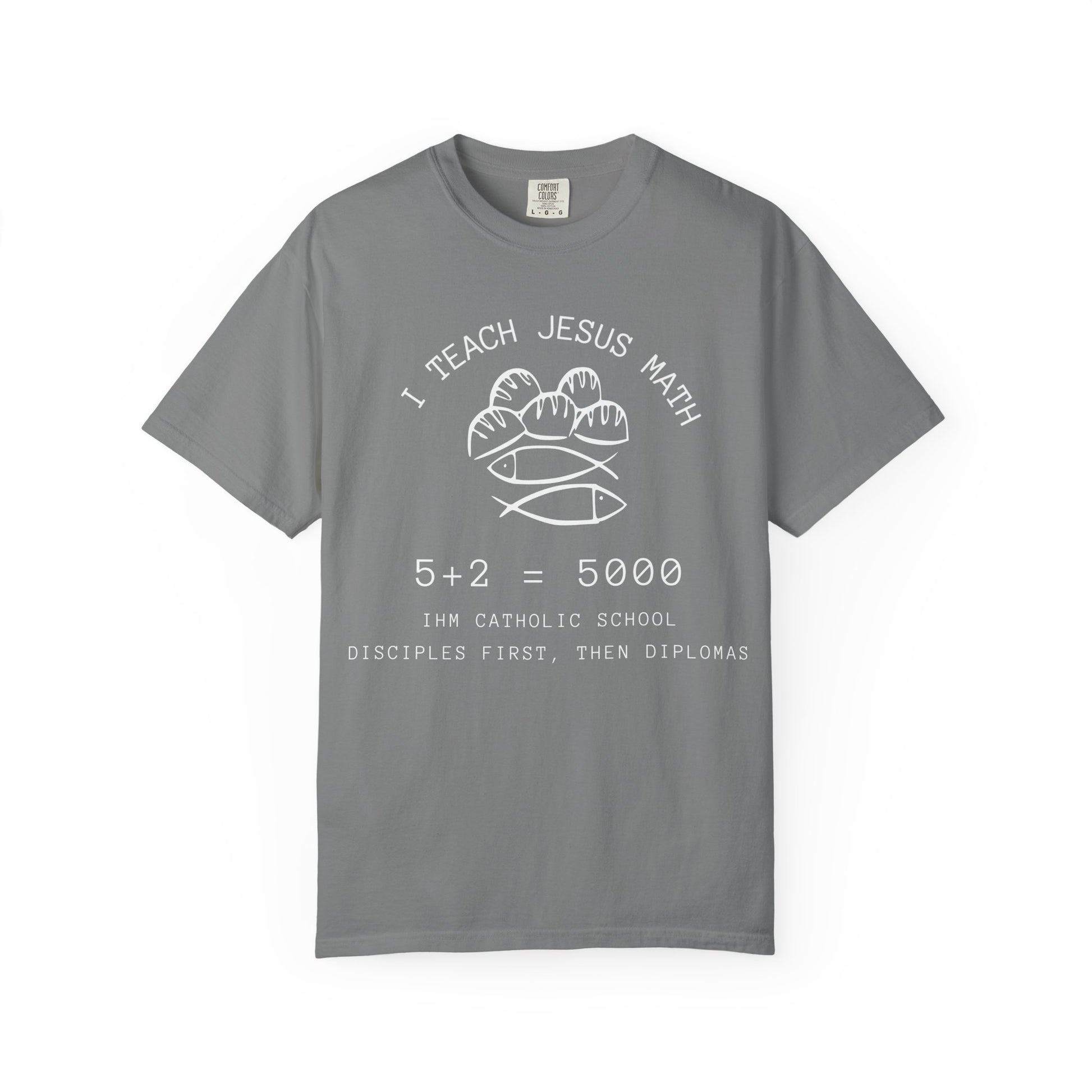 Adult Comfort Colors- I Teach Jesus Math Tee - TorchHill Design