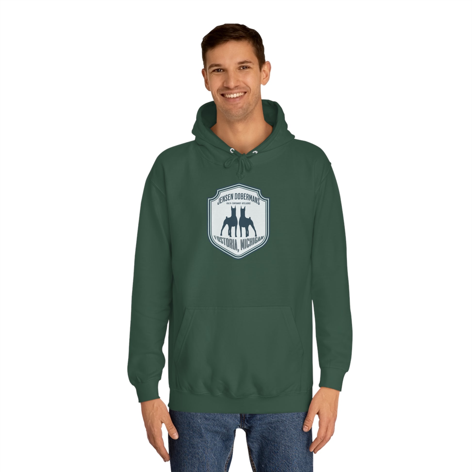 Unisex Double Dobe College Hoodie - TorchHill Design