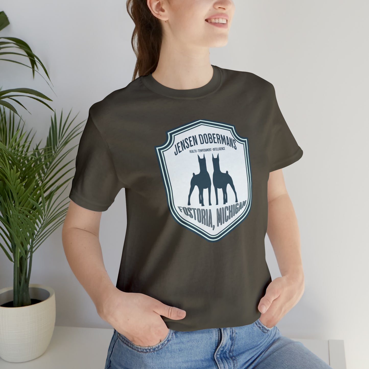 Jensen's Double Dobe Unisex Jersey Short Sleeve Tee - TorchHill Design