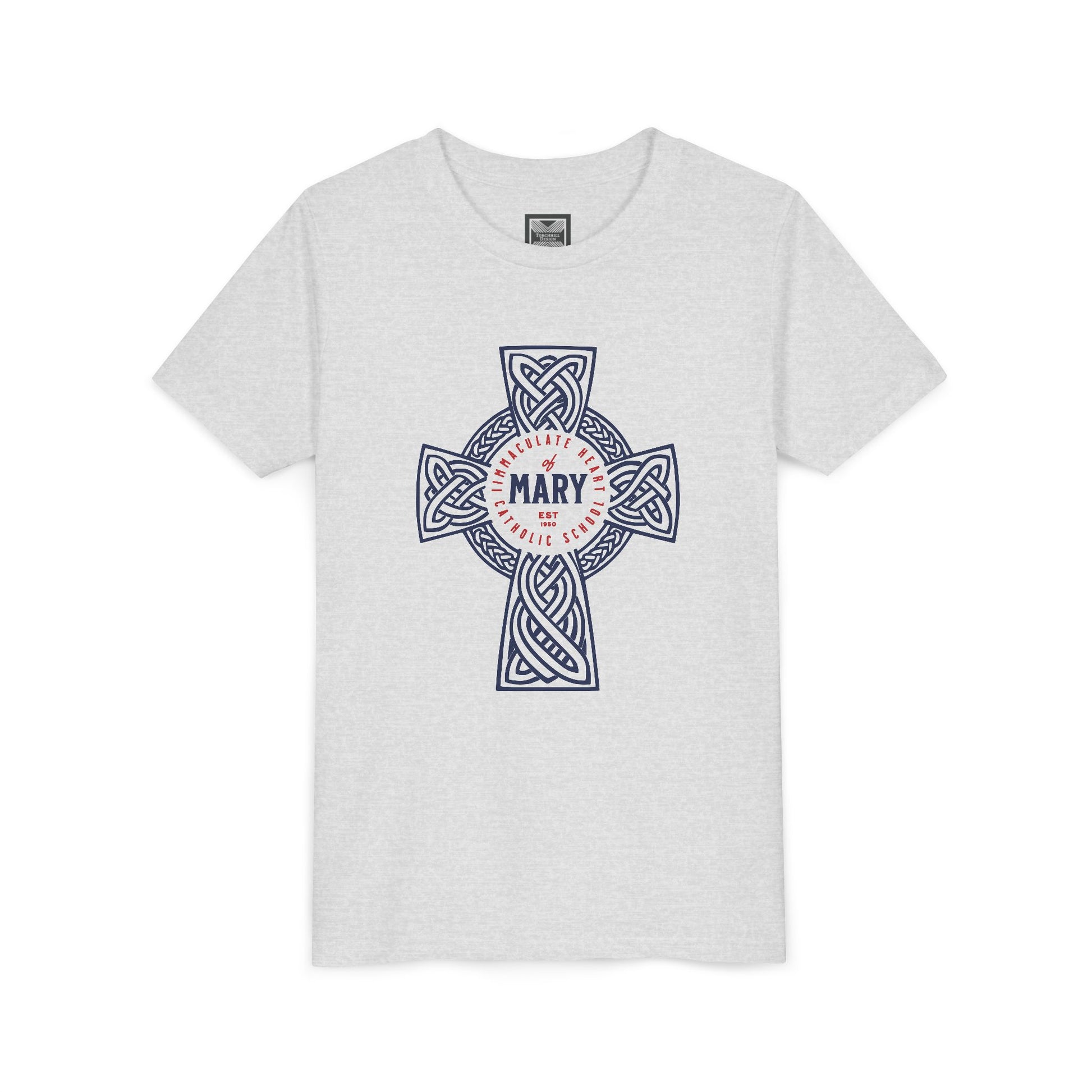 Youth Tee — Celtic Cross IHM Catholic School - TorchHill Design