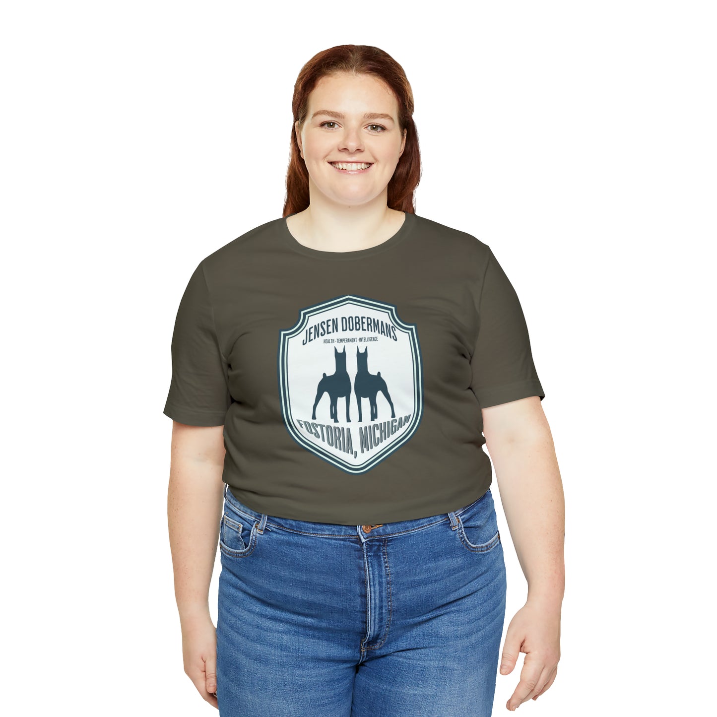 Jensen's Double Dobe Unisex Jersey Short Sleeve Tee - TorchHill Design