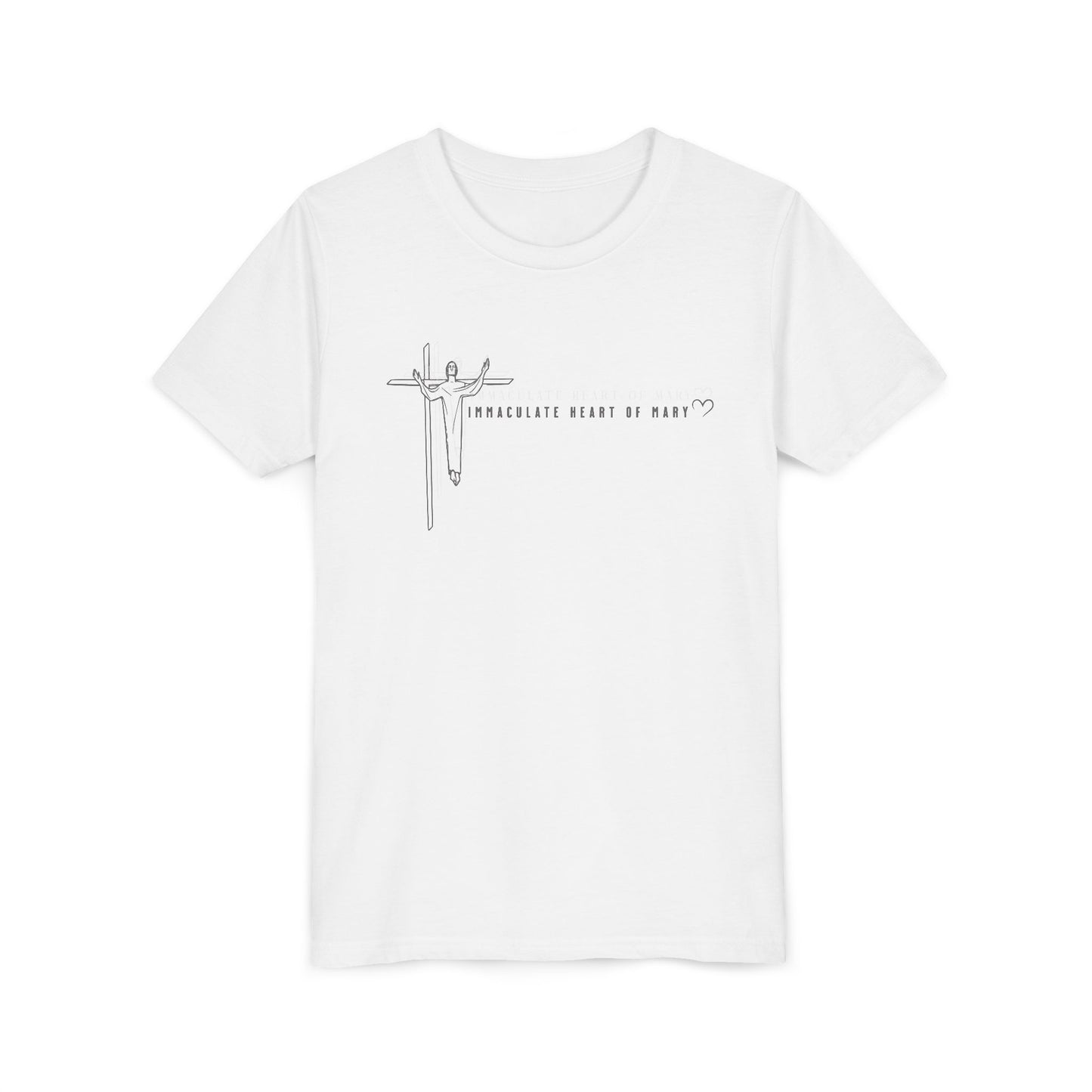 Youth Tee - IHM Parish Cross - TorchHill Design