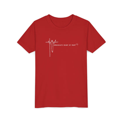 Youth Tee - IHM Parish Cross - TorchHill Design