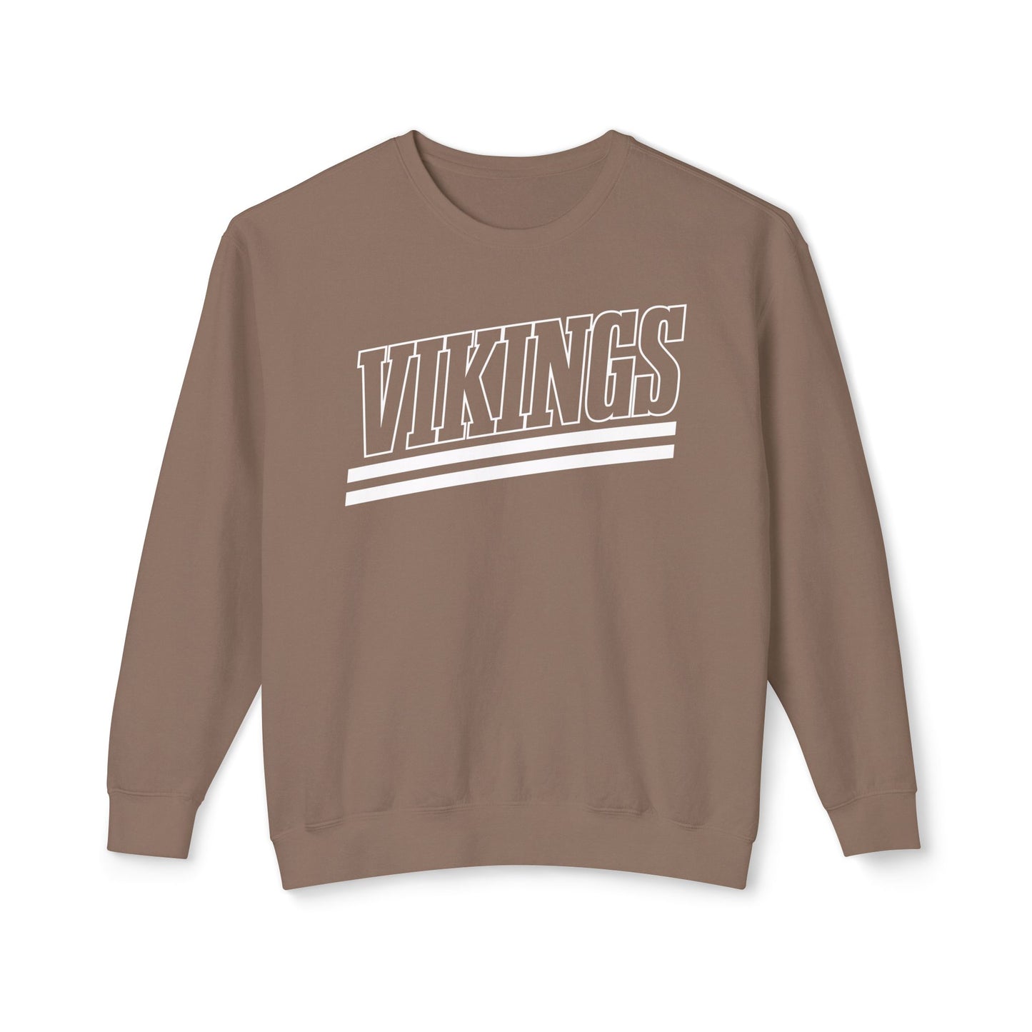 Vikings Retro Stripe Adult Unisex Crewneck Sweatshirt - TorchHill Design