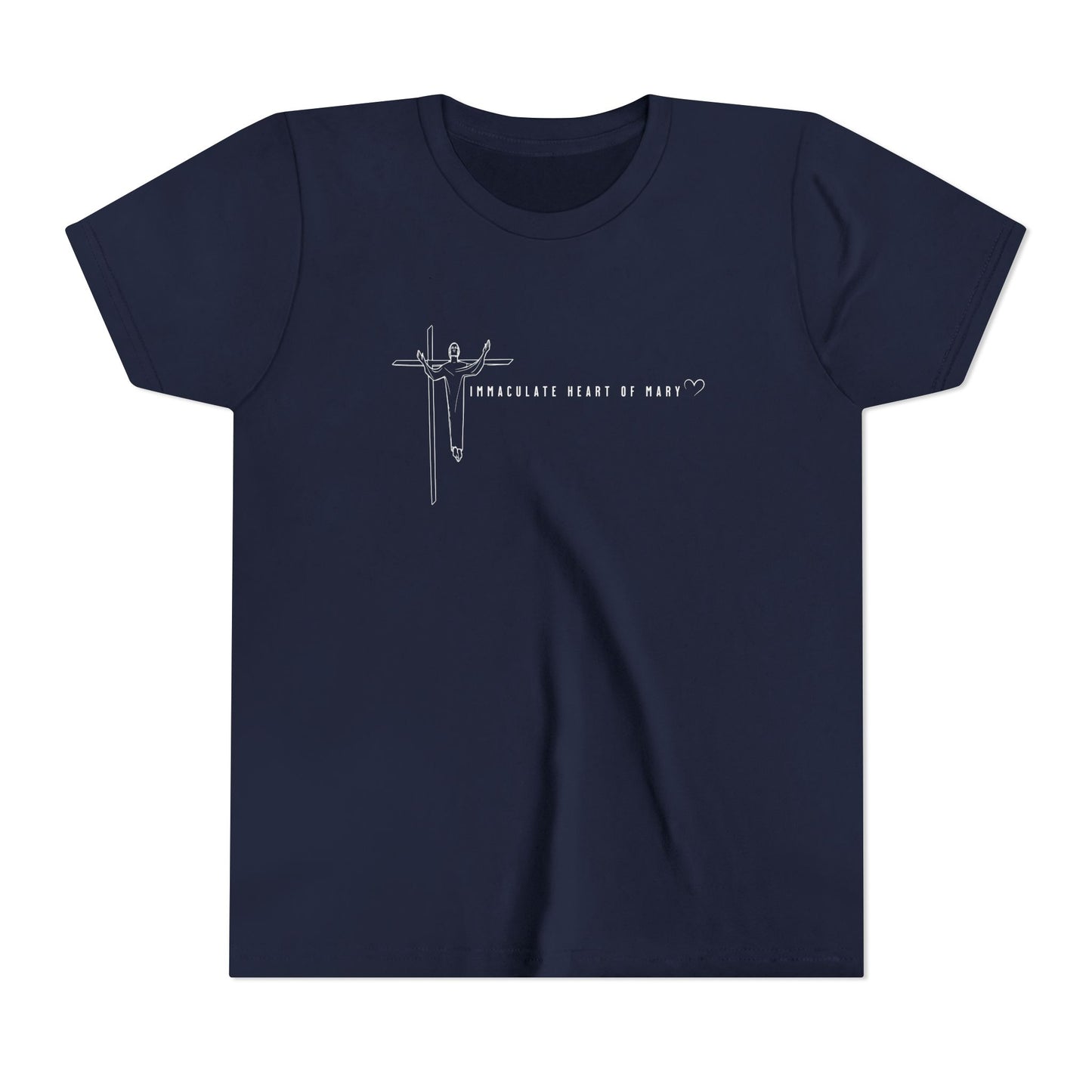 Youth Tee - IHM Parish Cross - TorchHill Design