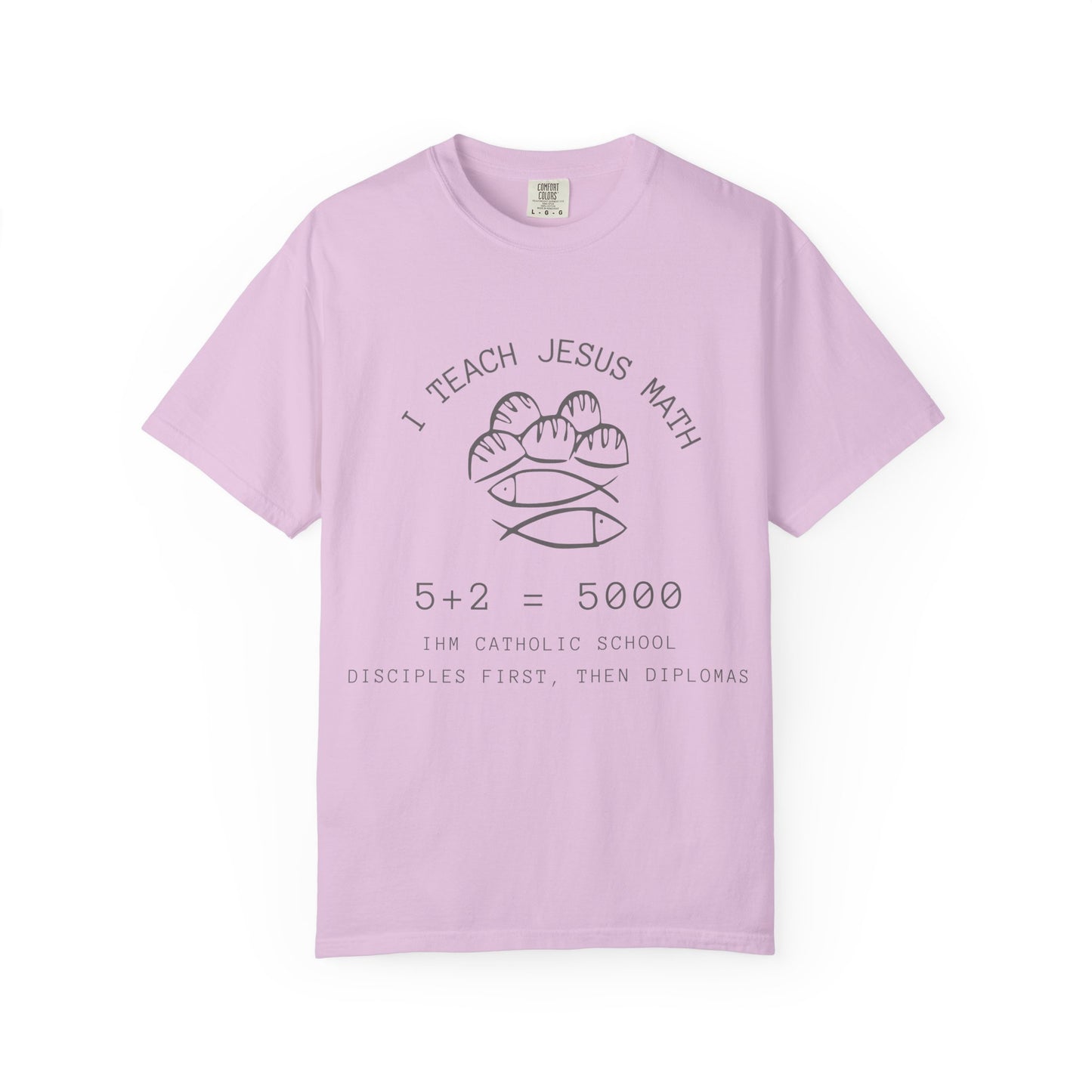 Adult Comfort Colors- I Teach Jesus Math Tee - TorchHill Design