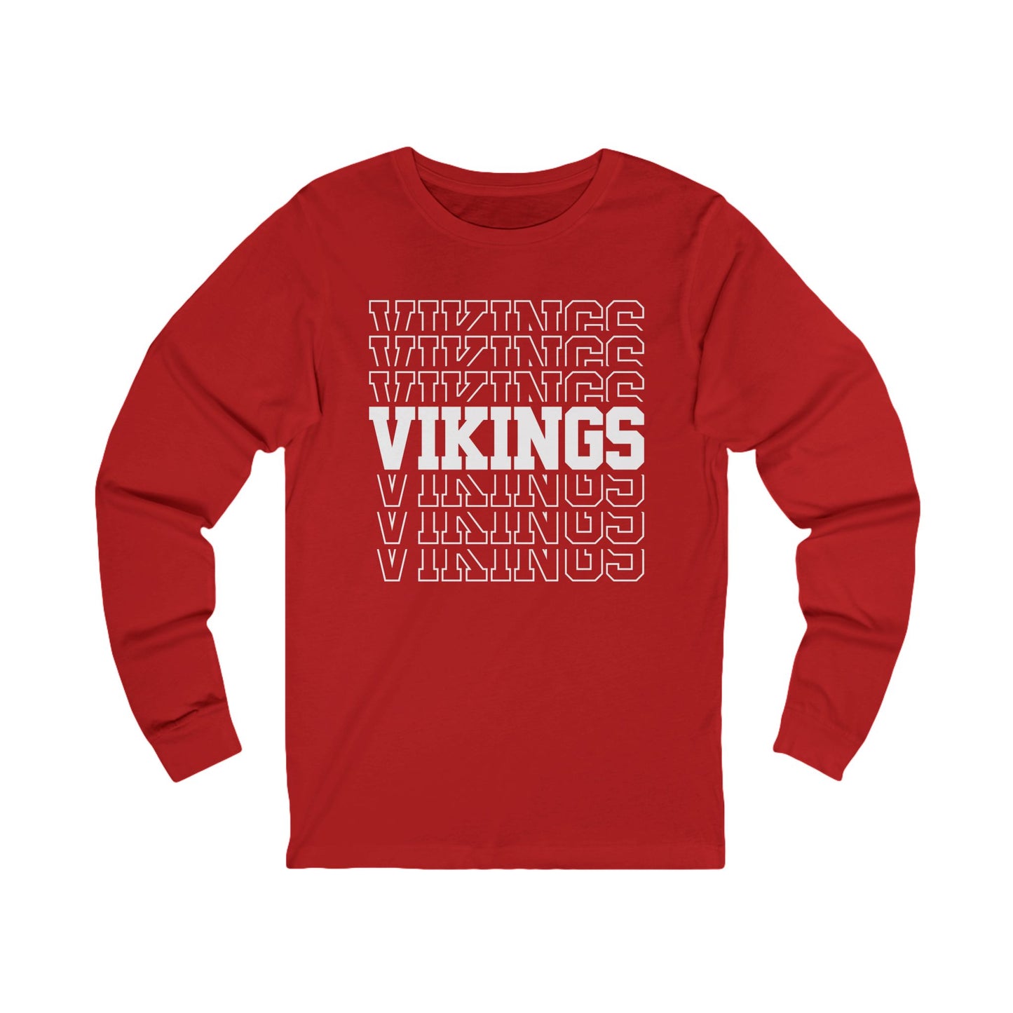 Vikings Repeat Women's Long Sleeve Tee - TorchHill Design