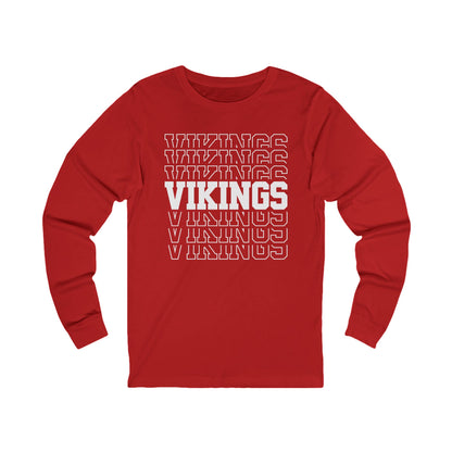 Vikings Repeat Women's Long Sleeve Tee - TorchHill Design