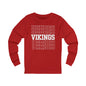 Vikings Repeat Women's Long Sleeve Tee - TorchHill Design