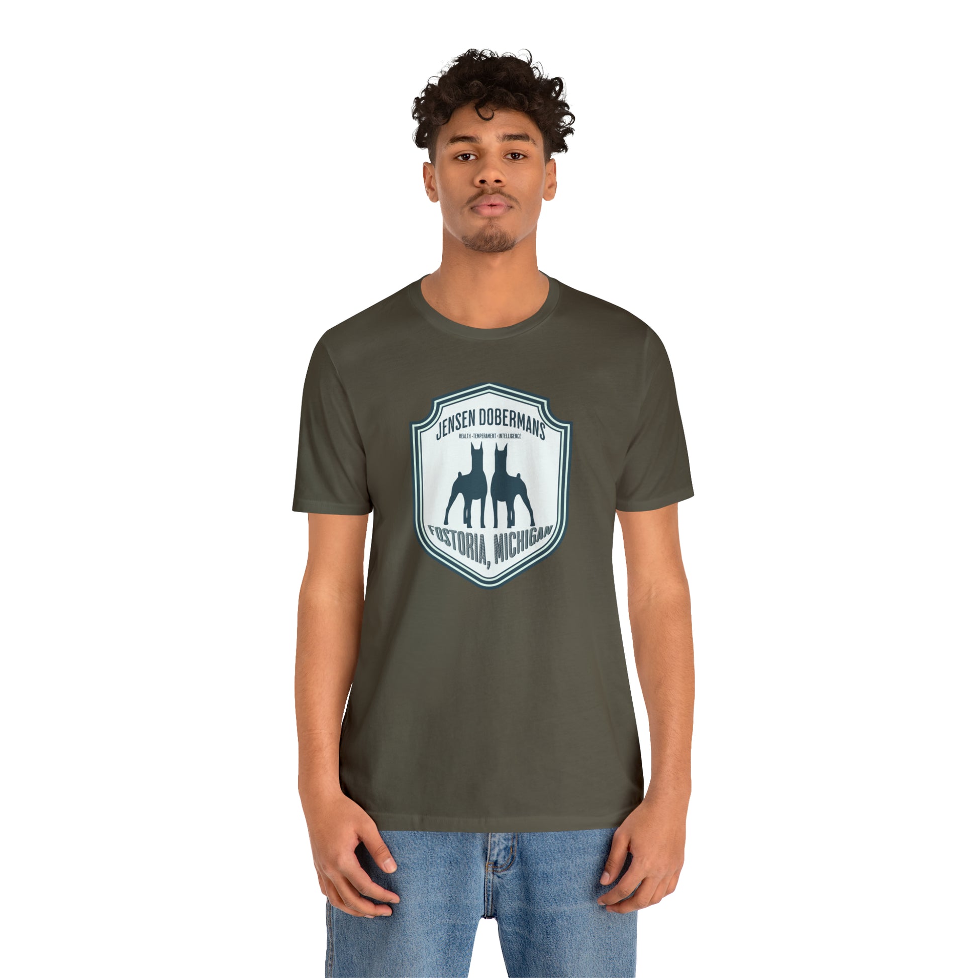 Jensen's Double Dobe Unisex Jersey Short Sleeve Tee - TorchHill Design