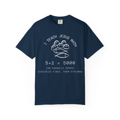 Adult Comfort Colors- I Teach Jesus Math Tee - TorchHill Design