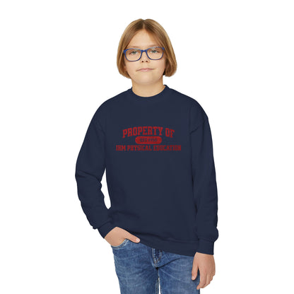 Youth Crewneck - Retro School Gym Pullover - TorchHill Design