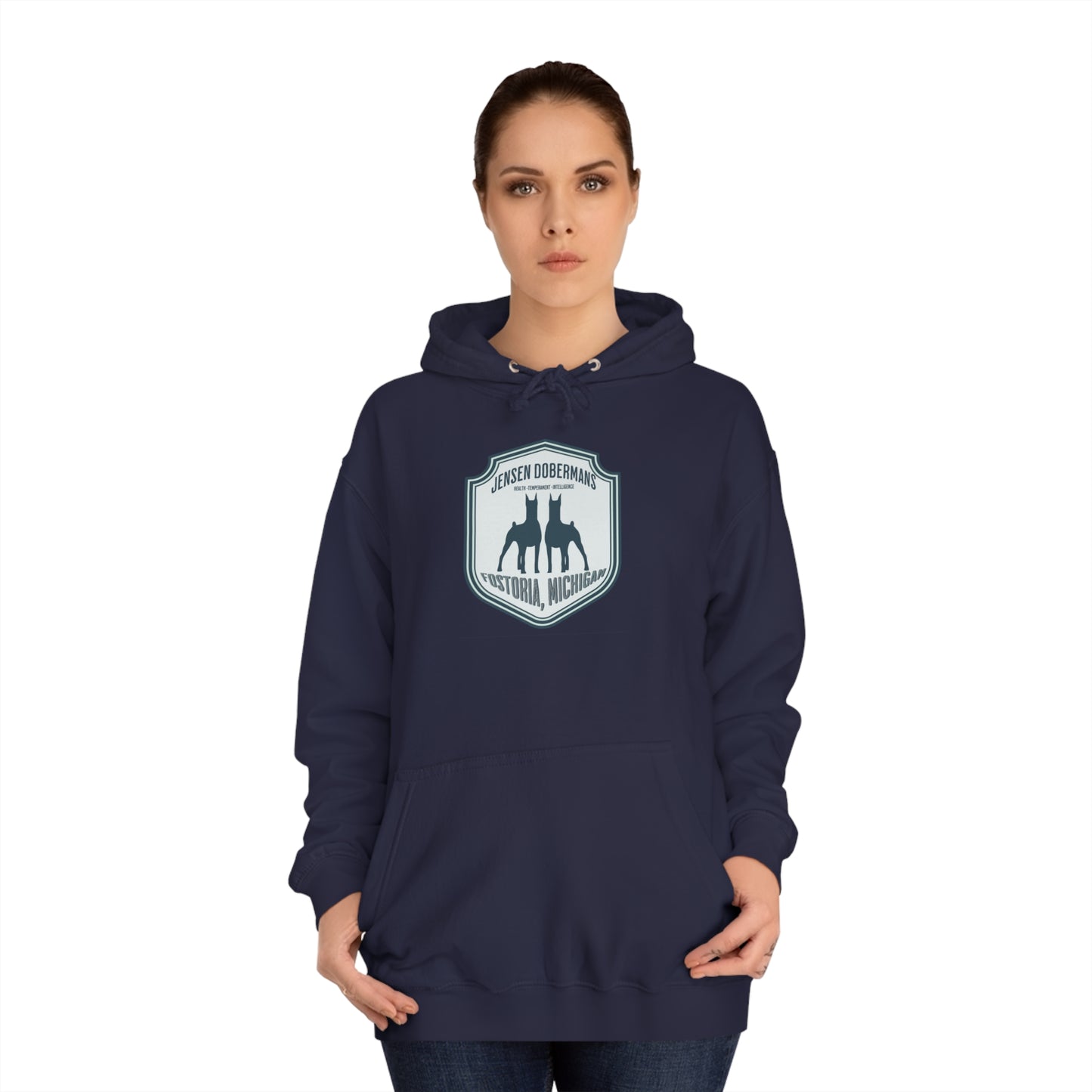 Unisex Double Dobe College Hoodie - TorchHill Design