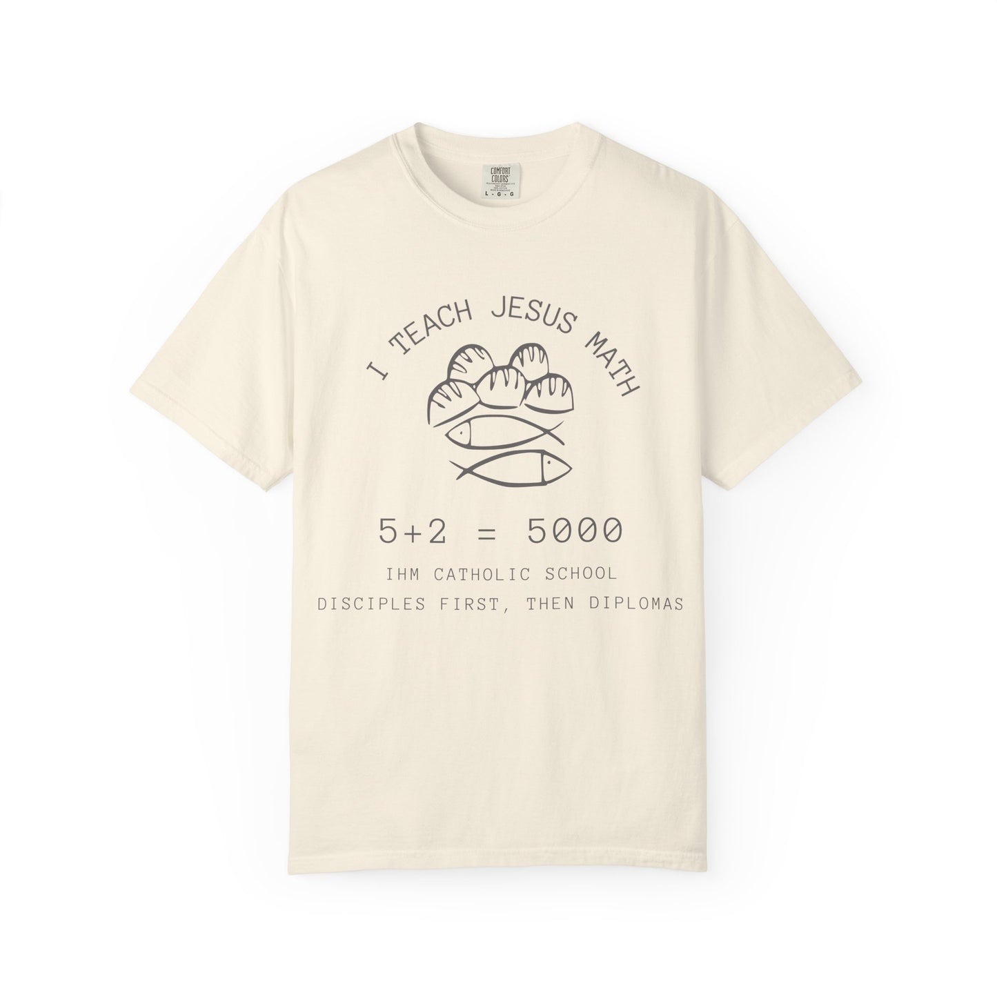 Adult Comfort Colors- I Teach Jesus Math Tee - TorchHill Design