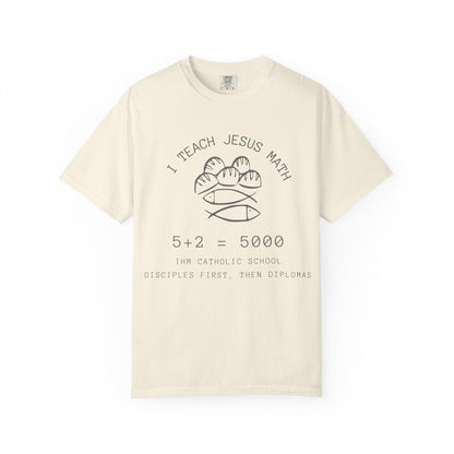 Adult Comfort Colors- I Teach Jesus Math Tee - TorchHill Design