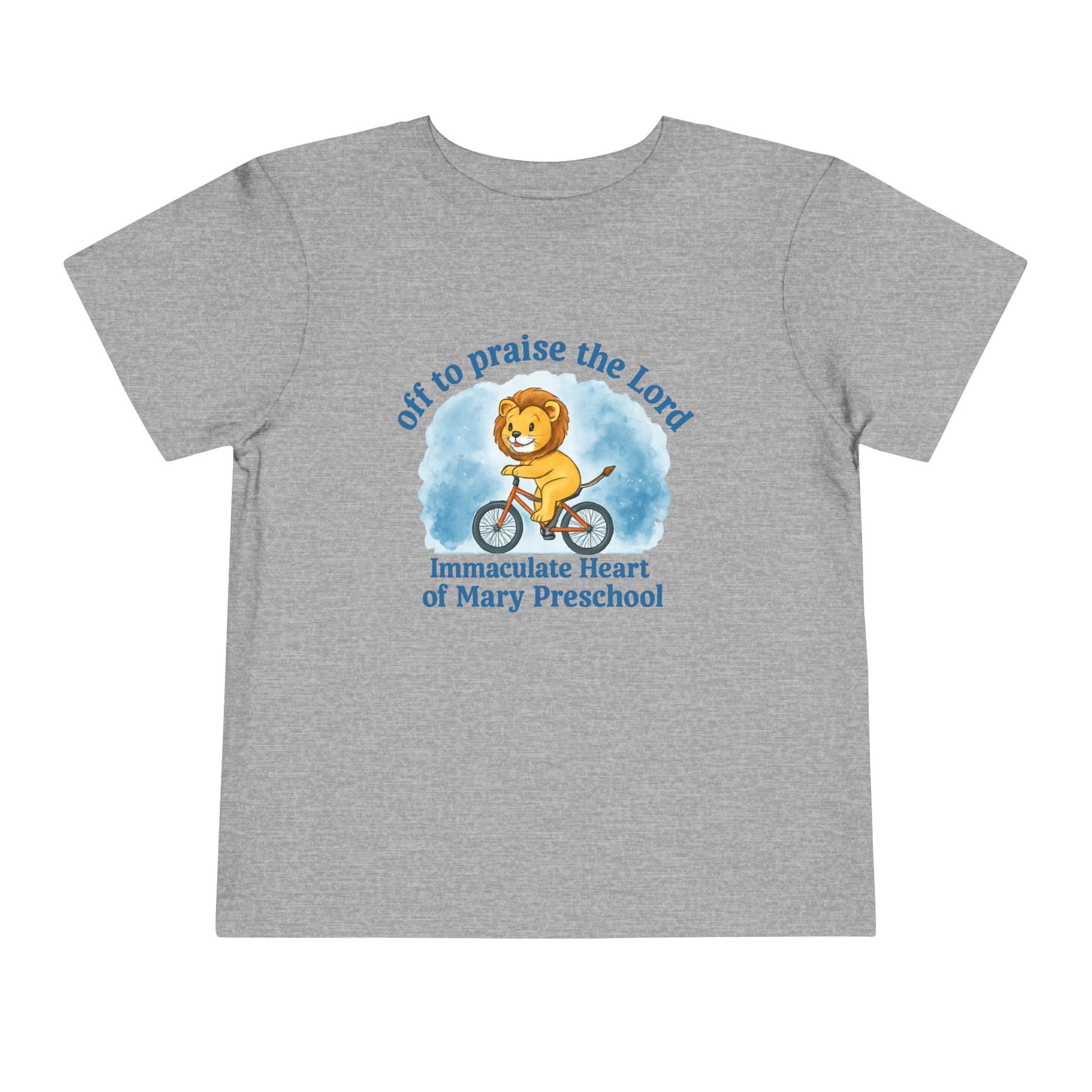 Toddler Tee — "Off to Praise the Lord" Preschool Lion Shirt - TorchHill Design