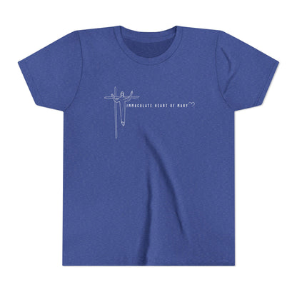 Youth Tee - IHM Parish Cross - TorchHill Design