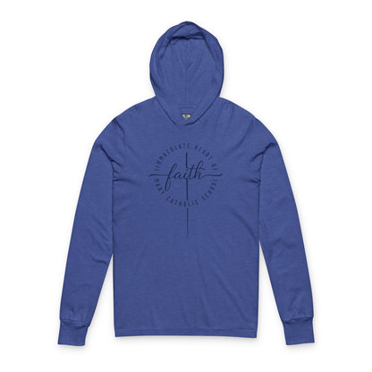 Unisex Faith Hooded Long Sleeve Tee - TorchHill Design