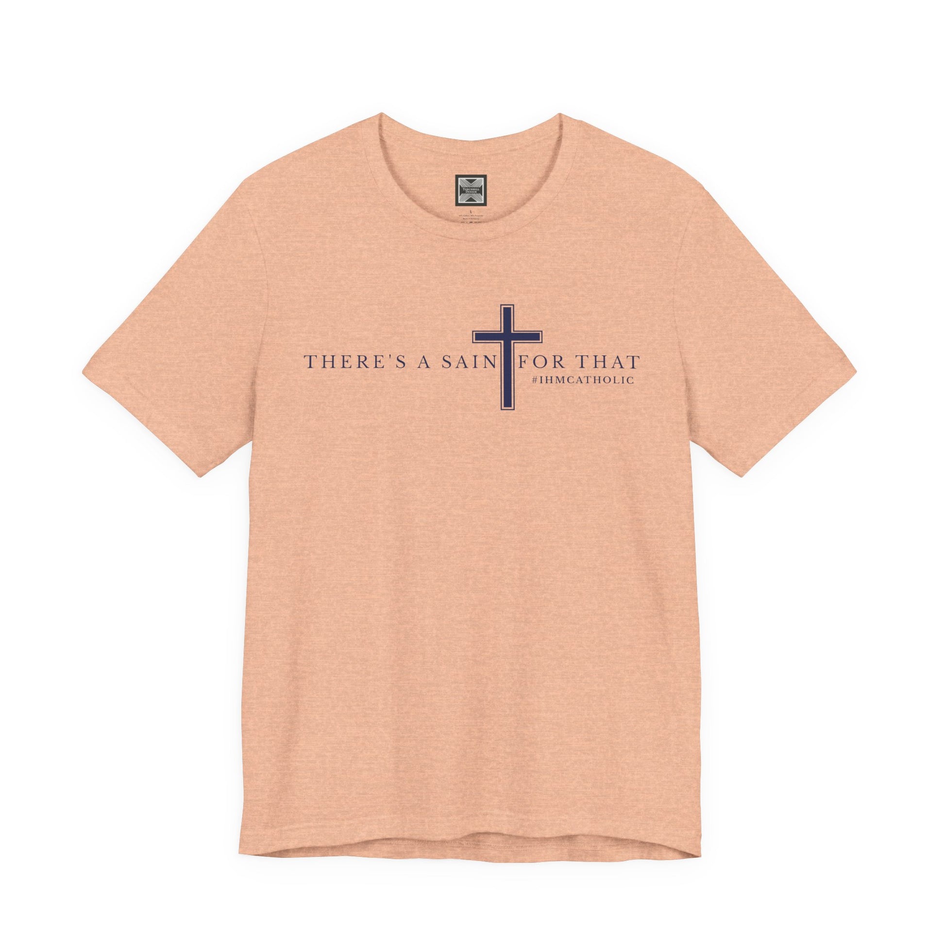 There's A Saint For That Cross Tee - TorchHill Design