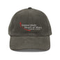 Vintage Corduroy Embroidered Baseball Cap - Immaculate Heart Academy Logo - TorchHill Design