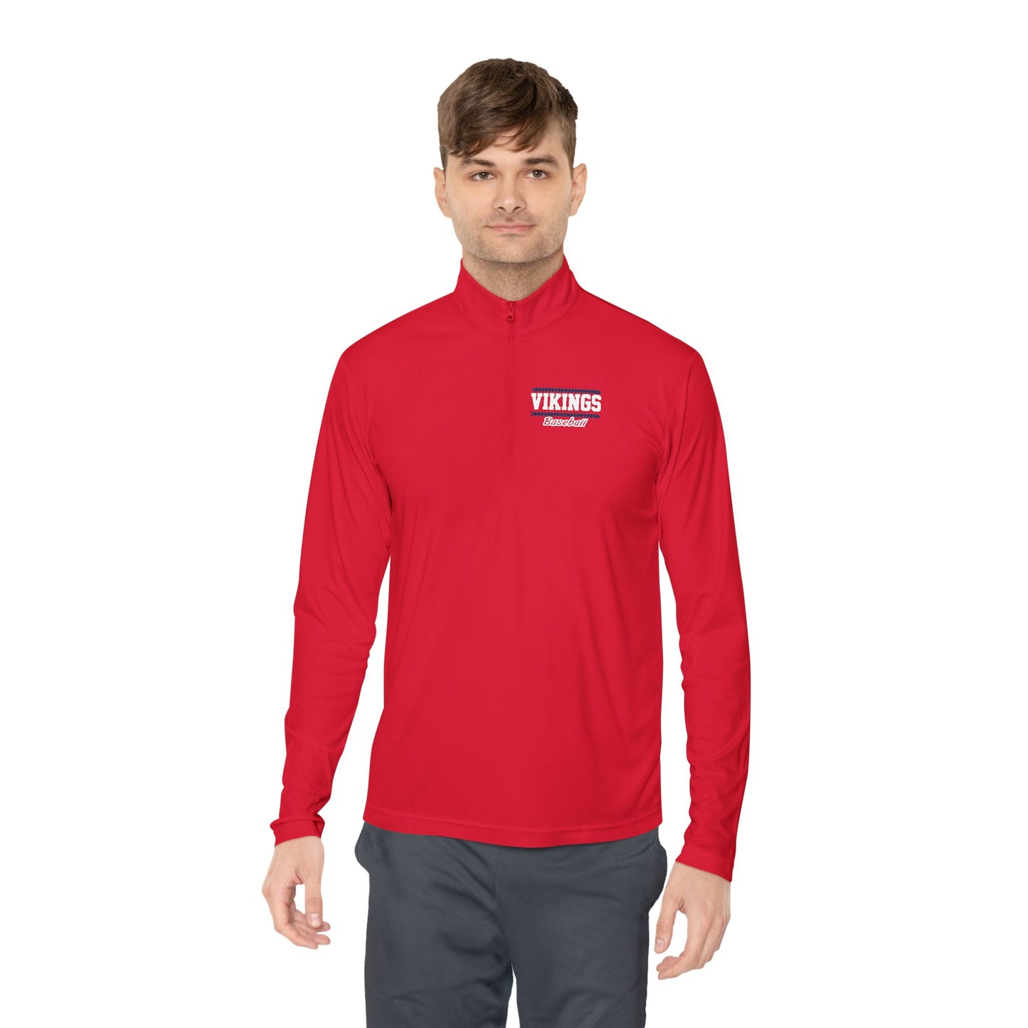 Unisex Vikings Baseball Classic Quarter-Zip Pullover - TorchHill Design
