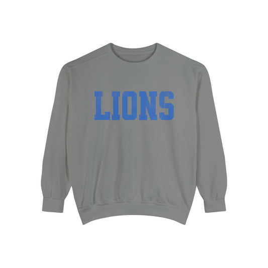 LIONS- Unisex Garment-Dyed Sweatshirt - TorchHill Design