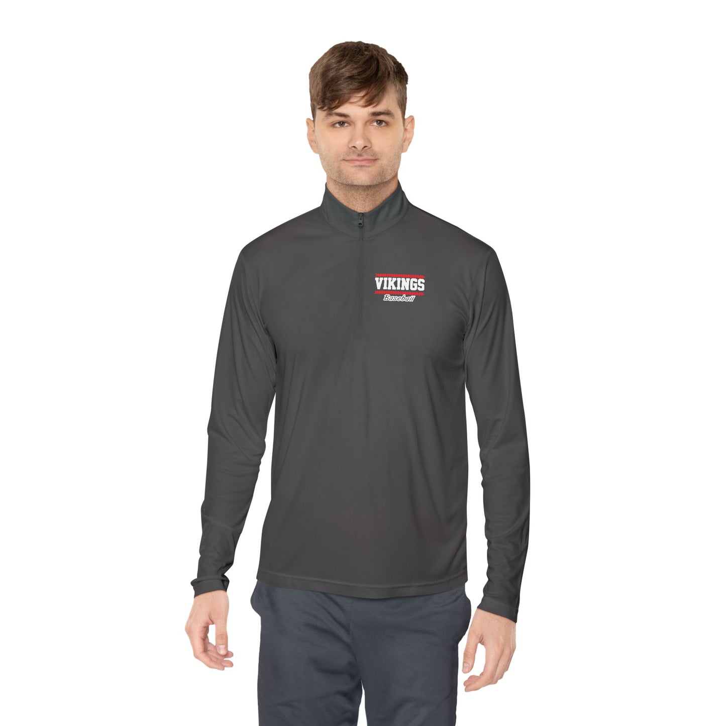 Unisex Vikings Baseball Classic Quarter-Zip Pullover - TorchHill Design