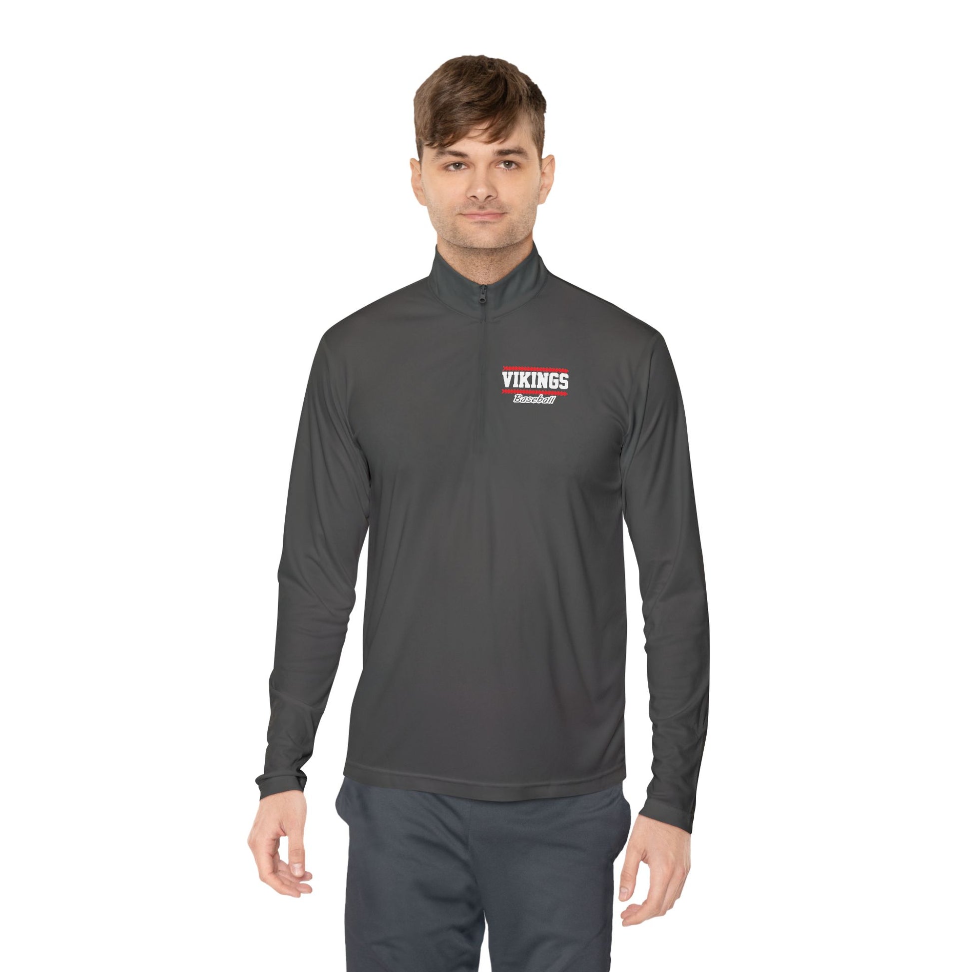 Unisex Vikings Baseball Classic Quarter-Zip Pullover - TorchHill Design