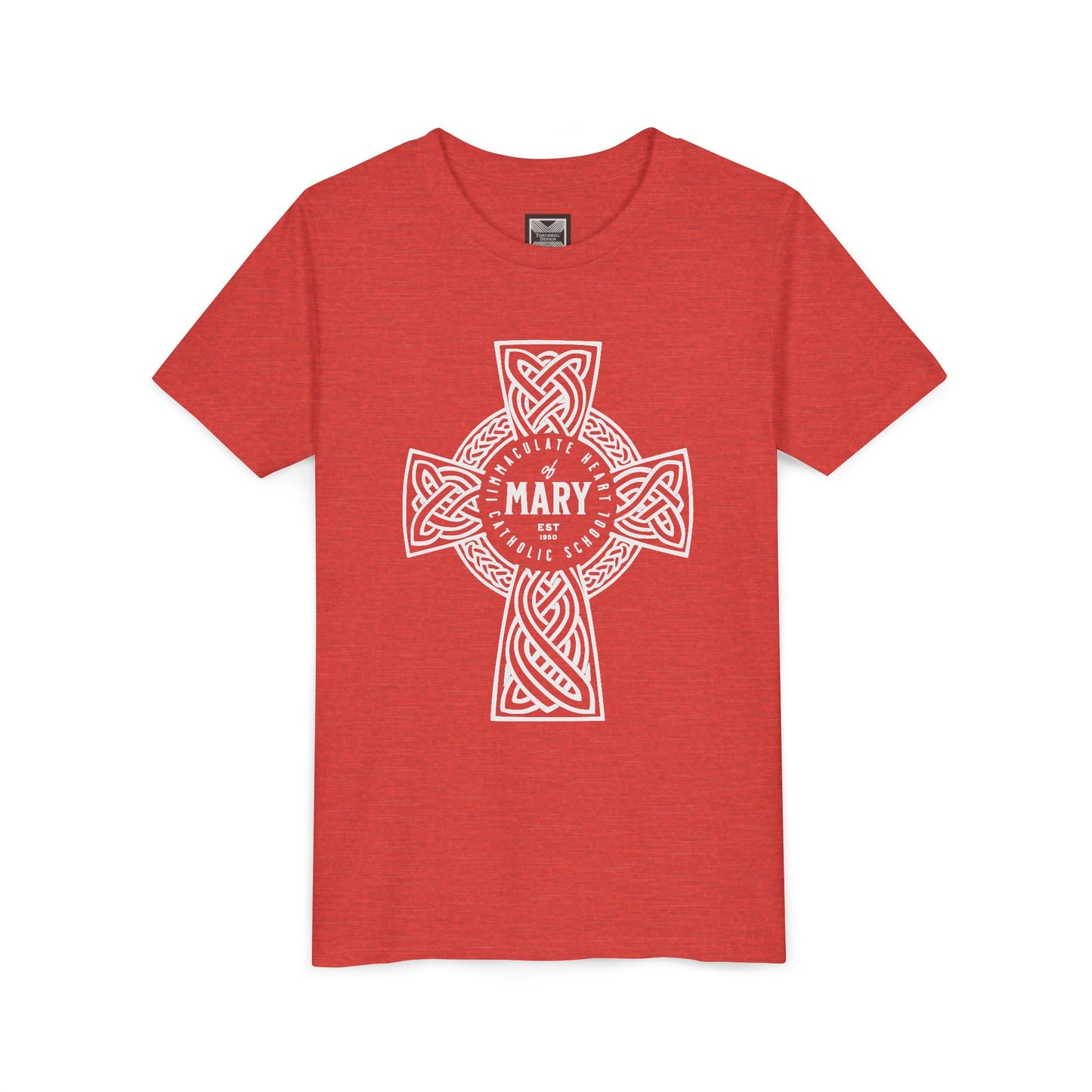 Youth Tee — Celtic Cross IHM Catholic School - TorchHill Design