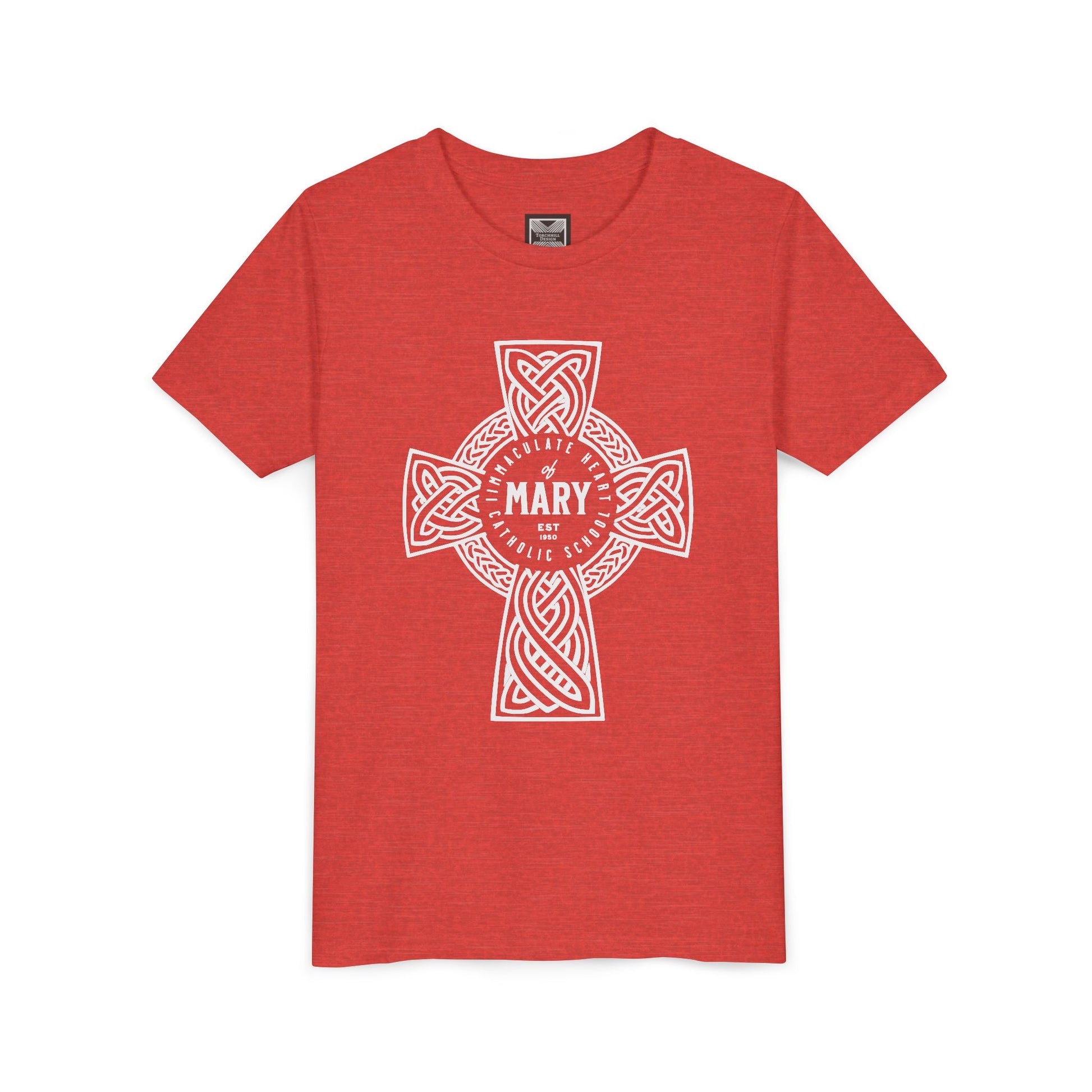 Youth Tee — Celtic Cross IHM Catholic School - TorchHill Design